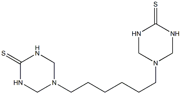 5-[6-(4-thioxo-1,3,5-triazinan-1-yl)hexyl]-1,3,5-triazinane-2-thione 结构式
