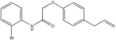 2-(4-allylphenoxy)-N-(2-bromophenyl)acetamide 结构式