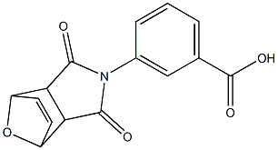 3-(3,5-dioxo-10-oxa-4-azatricyclo[5.2.1.0~2,6~]dec-8-en-4-yl)benzoic acid 结构式