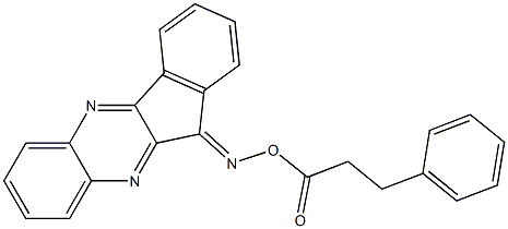 11H-indeno[1,2-b]quinoxalin-11-one O-(3-phenylpropanoyl)oxime 结构式