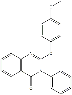 2-(4-methoxyphenoxy)-3-phenyl-4(3H)-quinazolinone 结构式