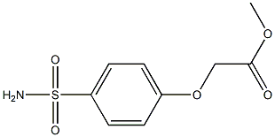 methyl [4-(aminosulfonyl)phenoxy]acetate 结构式
