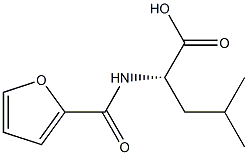 N-(furan-2-ylcarbonyl)leucine 结构式