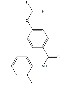 4-(difluoromethoxy)-N-(2,4-dimethylphenyl)benzamide 结构式