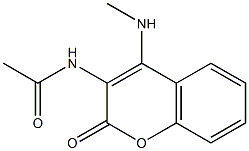 N-[4-(methylamino)-2-oxo-2H-chromen-3-yl]acetamide 结构式