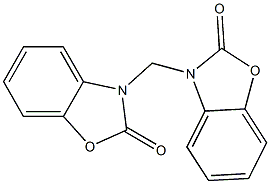 3-[(2-oxo-1,3-benzoxazol-3(2H)-yl)methyl]-1,3-benzoxazol-2(3H)-one 结构式