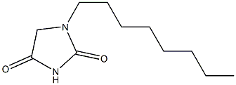 1-octyl-2,4-imidazolidinedione 结构式