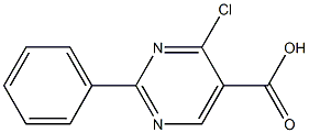 4-chloro-2-phenyl-5-pyrimidinecarboxylic acid 结构式