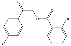 2-(4-bromophenyl)-2-oxoethyl salicylate 结构式