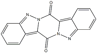 7H,14H-indazolo[2',3':4,5]pyrazino[1,2-b]indazole-7,14-dione 结构式
