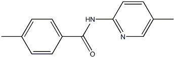 4-methyl-N-(5-methyl-2-pyridinyl)benzamide 结构式