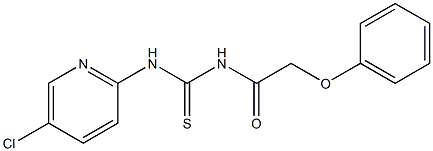 N-(5-chloropyridin-2-yl)-N'-(phenoxyacetyl)thiourea 结构式