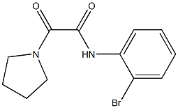 N-(2-bromophenyl)-2-oxo-2-(1-pyrrolidinyl)acetamide 结构式