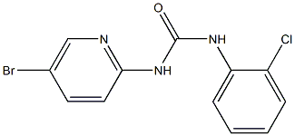 N-(5-bromo-2-pyridinyl)-N'-(2-chlorophenyl)urea 结构式