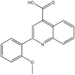 2-(2-methoxyphenyl)-4-quinolinecarboxylic acid 结构式