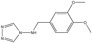 N-(3,4-dimethoxybenzyl)-N-(4H-1,2,4-triazol-4-yl)amine 结构式