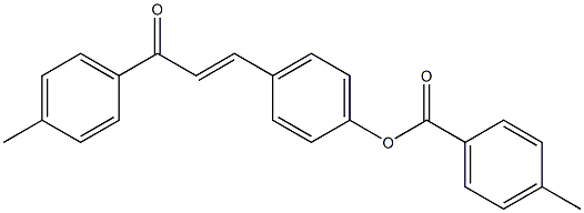 4-[3-(4-methylphenyl)-3-oxo-1-propenyl]phenyl 4-methylbenzoate 结构式