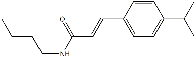 N-butyl-3-(4-isopropylphenyl)acrylamide 结构式