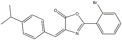2-(2-bromophenyl)-4-(4-isopropylbenzylidene)-1,3-oxazol-5(4H)-one 结构式
