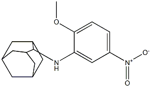 N-(2-methoxy-5-nitrophenyl)-2-adamantanamine 结构式