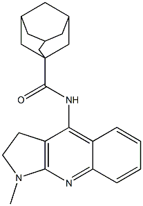 N-(1-methyl-2,3-dihydro-1H-pyrrolo[2,3-b]quinolin-4-yl)-1-adamantanecarboxamide 结构式