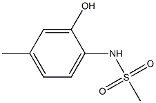 N-(2-hydroxy-4-methylphenyl)methanesulfonamide 结构式