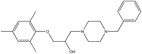 1-(4-benzyl-1-piperazinyl)-3-(mesityloxy)-2-propanol 结构式