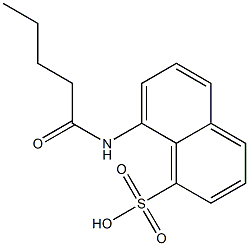 8-(pentanoylamino)-1-naphthalenesulfonic acid 结构式