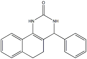 4-phenyl-3,4,5,6-tetrahydrobenzo[h]quinazolin-2(1H)-one 结构式