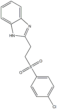 2-{2-[(4-chlorophenyl)sulfonyl]ethyl}-1H-benzimidazole 结构式