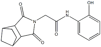 2-(3,5-dioxo-4-azatricyclo[5.2.1.0~2,6~]dec-4-yl)-N-(2-hydroxyphenyl)acetamide 结构式