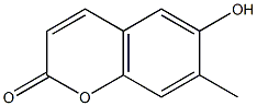 6-hydroxy-7-methyl-2H-chromen-2-one 结构式