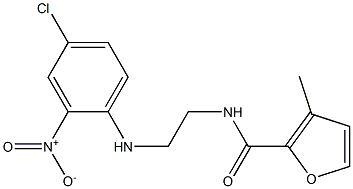 N-(2-{4-chloro-2-nitroanilino}ethyl)-3-methyl-2-furamide 结构式