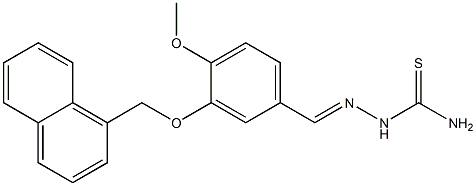 4-methoxy-3-(1-naphthylmethoxy)benzaldehyde thiosemicarbazone 结构式