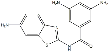 3,5-diamino-N-(6-amino-1,3-benzothiazol-2-yl)benzamide 结构式