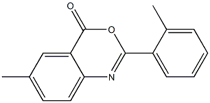 6-methyl-2-(2-methylphenyl)-4H-3,1-benzoxazin-4-one 结构式