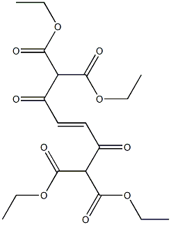 tetraethyl 2,5-dioxo-3-hexene-1,1,6,6-tetracarboxylate 结构式