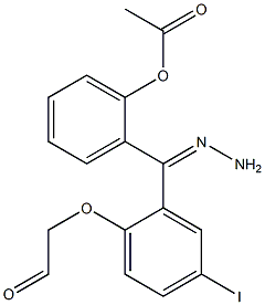 2-{2-[(4-iodophenoxy)acetyl]carbohydrazonoyl}phenyl acetate 结构式