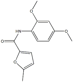 N-(2,4-dimethoxyphenyl)-5-methyl-2-furamide 结构式