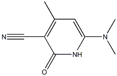 6-(dimethylamino)-4-methyl-2-oxo-1,2-dihydro-3-pyridinecarbonitrile 结构式