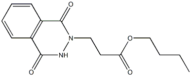 butyl 3-(1,4-dioxo-3,4-dihydro-2(1H)-phthalazinyl)propanoate 结构式