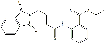 ethyl 2-{[4-(1,3-dioxo-1,3-dihydro-2H-isoindol-2-yl)butanoyl]amino}benzoate 结构式