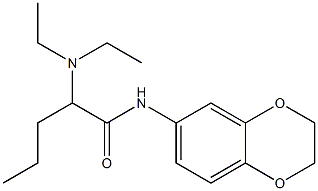 2-(diethylamino)-N-(2,3-dihydro-1,4-benzodioxin-6-yl)pentanamide 结构式