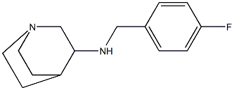 N-(1-azabicyclo[2.2.2]oct-3-yl)-N-(4-fluorobenzyl)amine 结构式