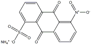 1-硝基蒽醌-5-磺酸铵 结构式