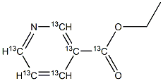 Ethyl  nicotinate-13C6 结构式