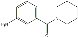 (3-aminophenyl)(1-piperidinyl)methanone 结构式