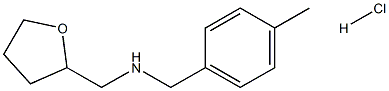 (4-methylphenyl)-N-(tetrahydro-2-furanylmethyl)methanamine hydrochloride 结构式