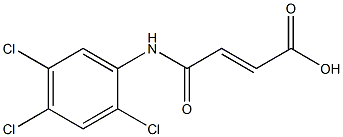 (E)-4-oxo-4-(2,4,5-trichloroanilino)-2-butenoic acid 结构式