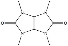 1,3,4,6-tetramethyltetrahydroimidazo[4,5-d]imidazole-2,5(1H,3H)-dione 结构式